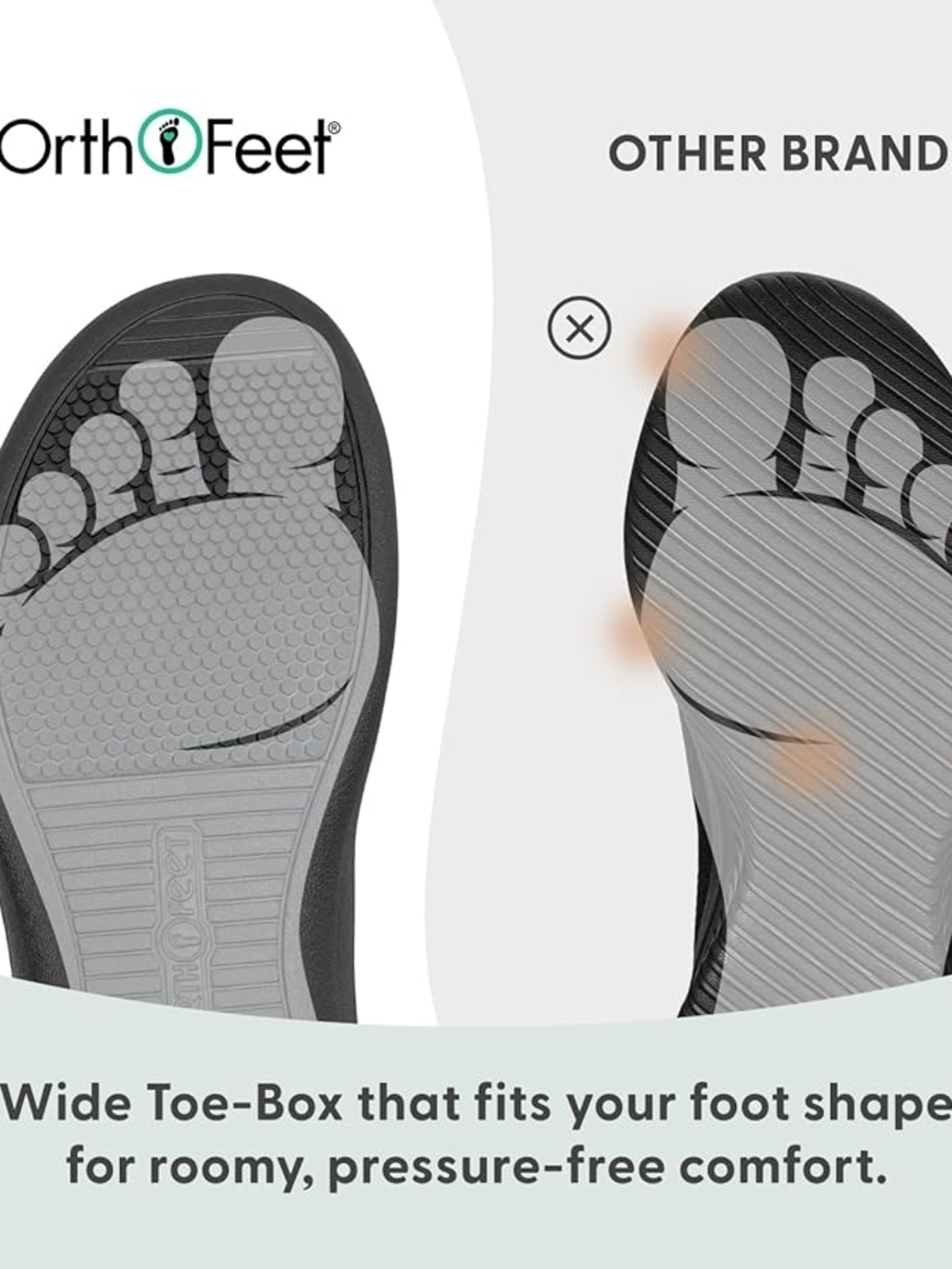 Orthofeet Men's Jupiter Sandals 10.5 - Picture 6 of 13